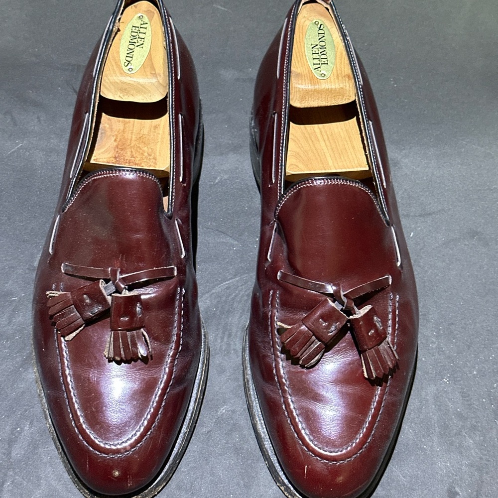 Allen Edmonds Men's Burgundy Leather Loafers